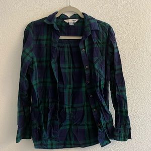 Green plaid flannel